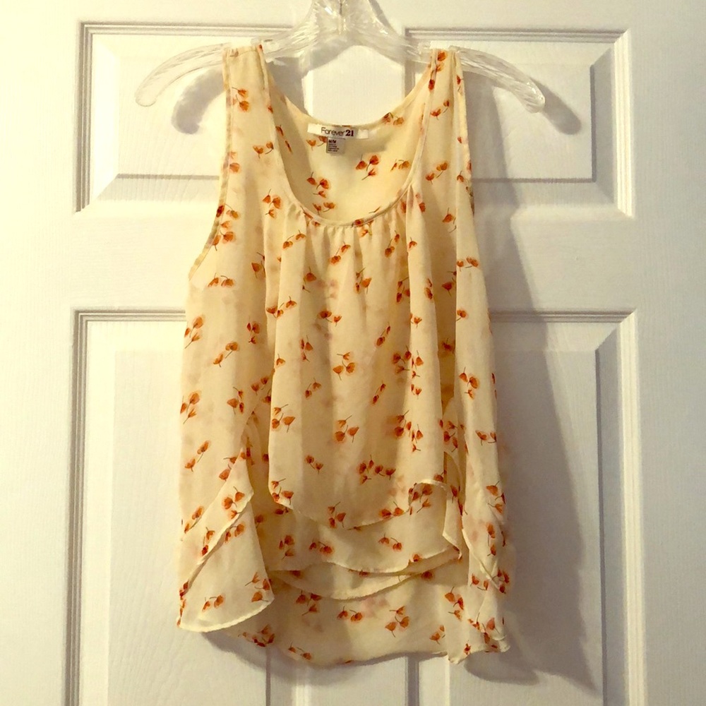 Sleeveless Floral Top